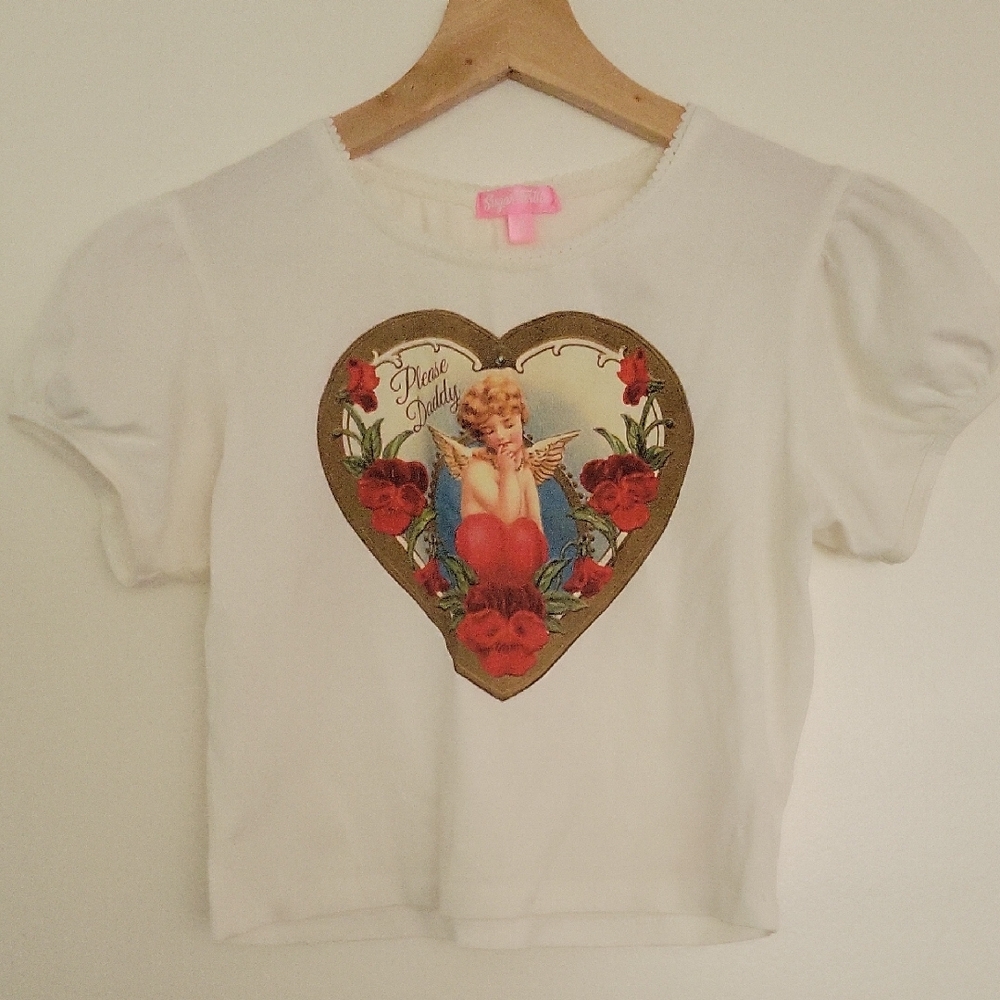 Sugar Thrills Heaven's Begging Baby Tee